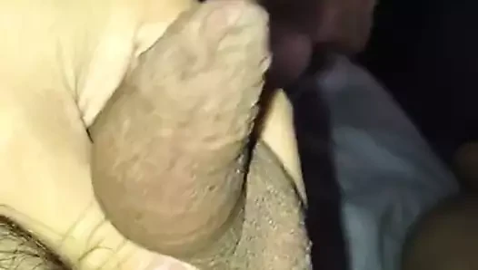 Masturbating