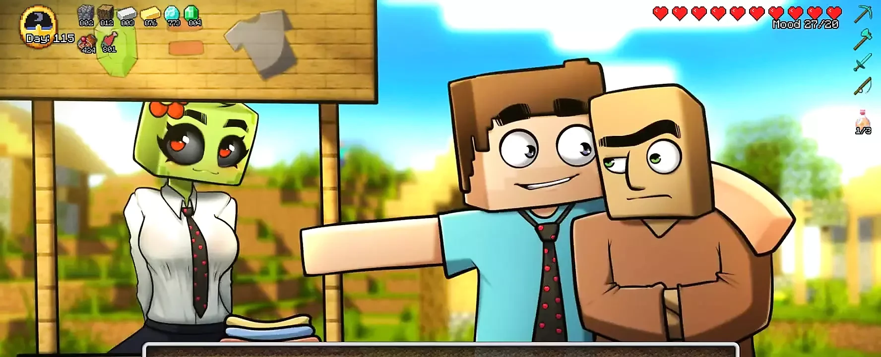 Minecraft azgın zanaat - bölüm 63 endergirl finali! Loveskysanhentai tarafından