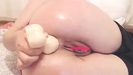 Fingering pantat dalam banget closeup