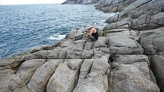 Hardcore Fisherman and of Model! Outdoor Real Sex!