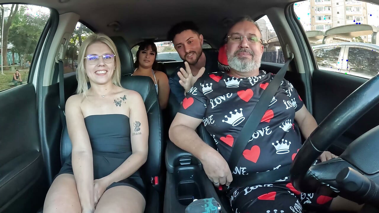 Couple Picks up an 18-year-old Girl, and It Turns Into an Orgy - Aline Chanel