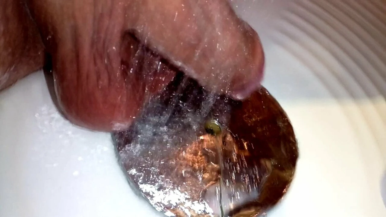 Wet cock and balls