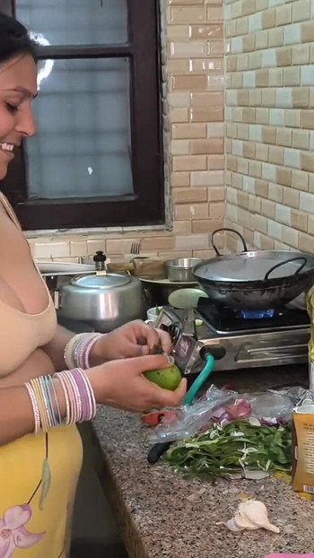 Iconic moment from "Cooking sex in kitchen"