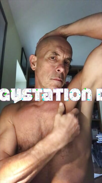The Centurion masturbates and tastes his cum