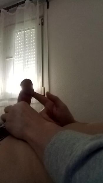 Russian guy jerking off a huge cock  #15