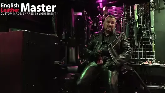 Leather Master humiliates you for your small cock PREVIEW