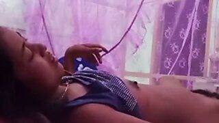 Desi couple enjoying sex in bedroom