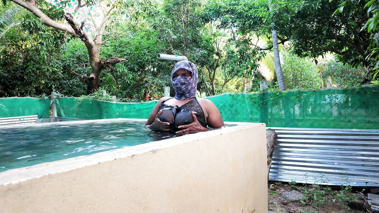 Neighbour and bathing aunty
