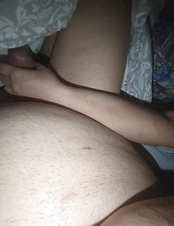 stepDaughter caught stepmom teasing stepson huge cock with a handful handjob