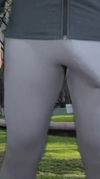 Captivating moment from "Monster cock shemale teasing in public park"