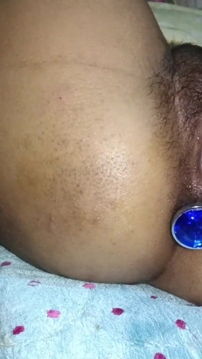 Anal training for the first time with two butplug | Clip 1