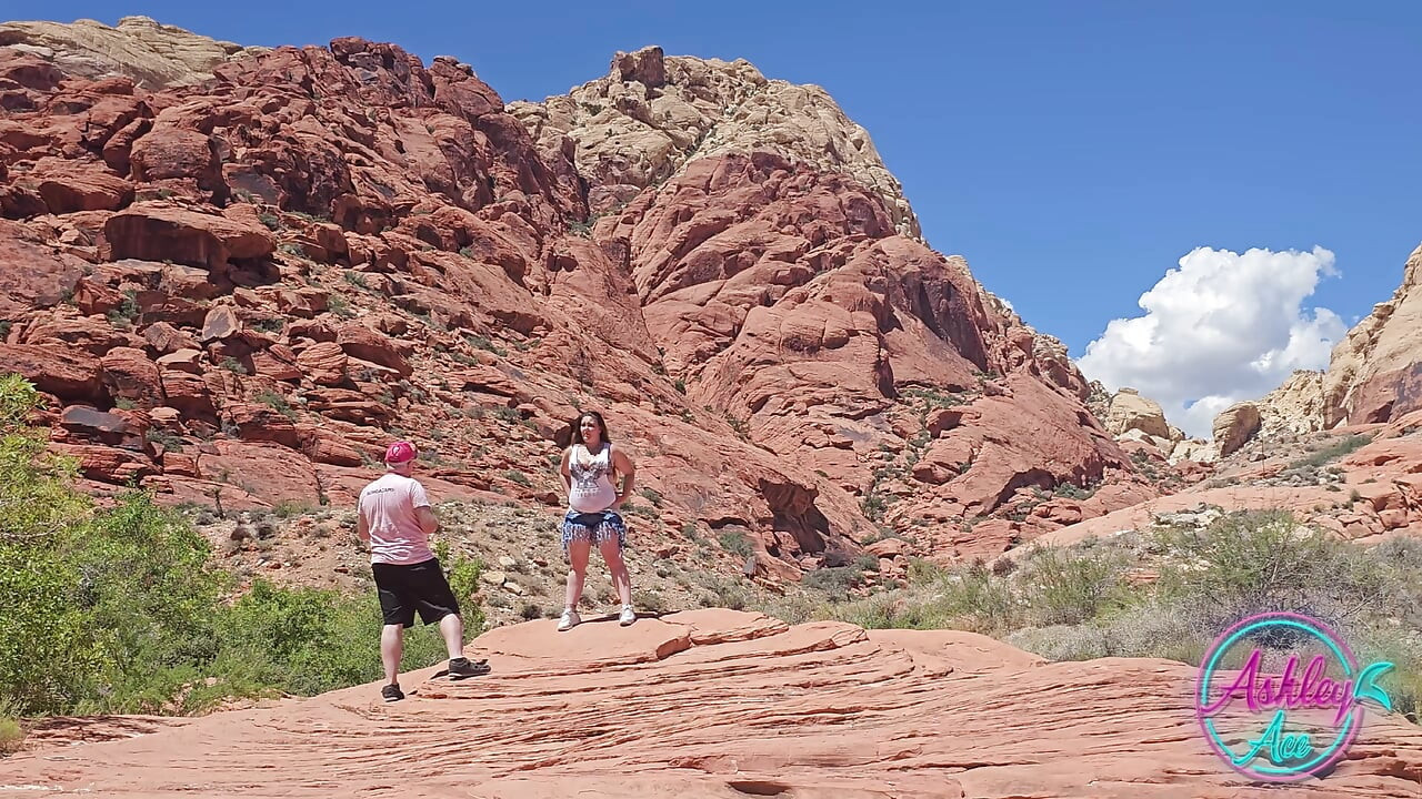 A színfalak mögötti fotózás - Ashley a Red Rock Canyonban