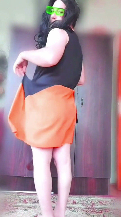 Sissy Slut White Body Big Butt Big Ass Sexy Crossdresser | Clip 1