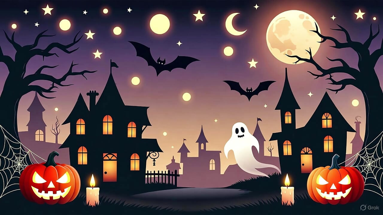 Kenangan Halloween panas dengan Garabas dan Olga