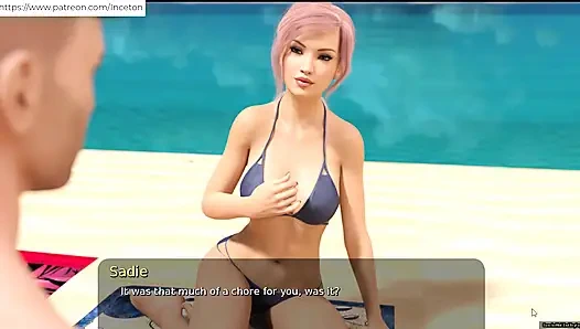 Summer with Mia, aku fingering memeknya di pantai