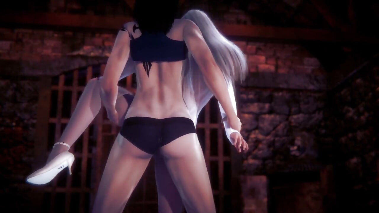 Futa Sofia Valmet follando de pie Koko Hekmatyar - parodia de Jormung y Hentai