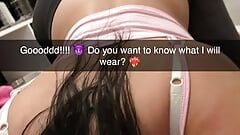 Ex-girlfriend cheats on her boyfriend kinky on Snapchat after party