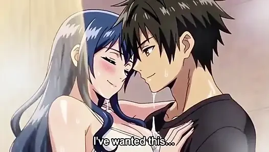 Stepbrother watch stepsister while she is taking shower 3D Anime