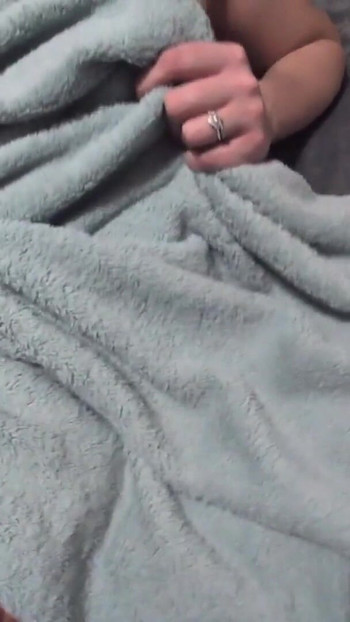 missionary pov with redhead wife under fleece blankets | Clip 1