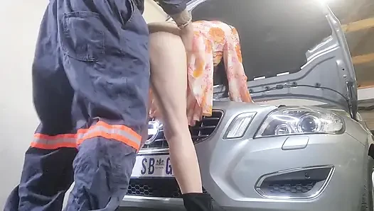 Could Nt Pay the Mechanic so I Offered Him Some Pussy