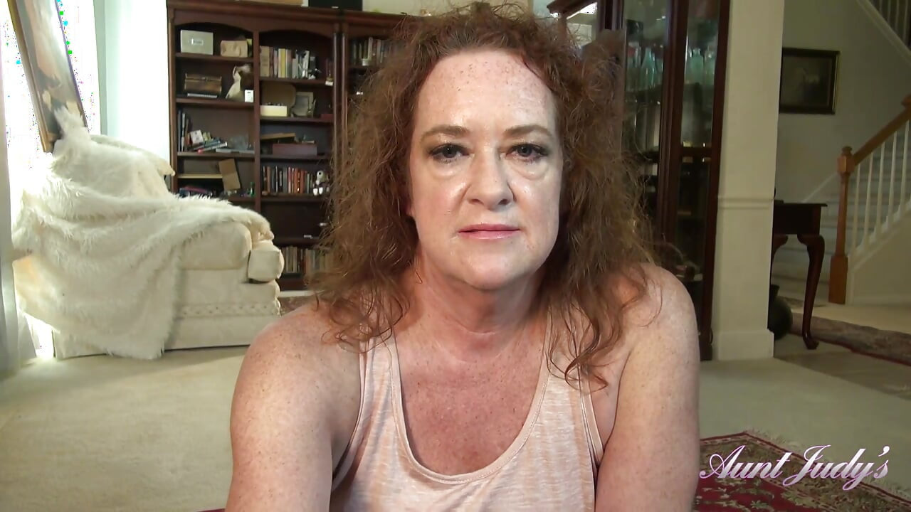 Auntjudys - Your Horny Mature Redhead Step-aunt Mrs. Ginger Gives You a Handjob (pov)