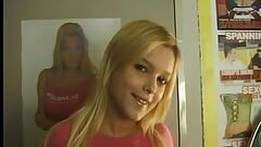 My cousin Renata a natural blonde with a shaved pussy did a