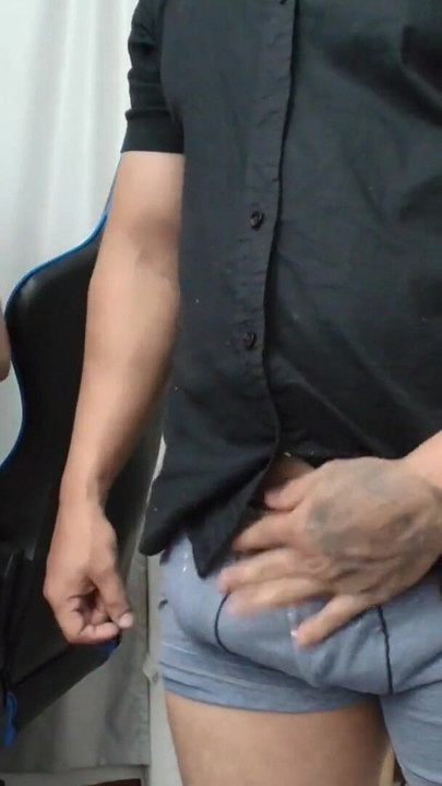 He lets me play with his vagina in the office | Clip 1