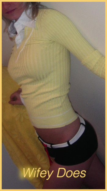 Wifey looks amazing in this hot braless shirt