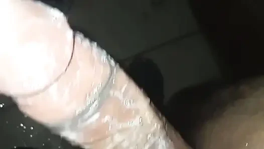 Guy masturbates with his partner and they end up