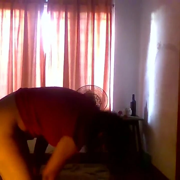 Indian Maid Dressing