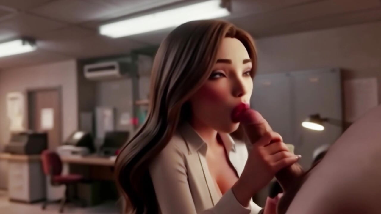 Copy Room Slut - Horny office girl gets fucked in the copy room