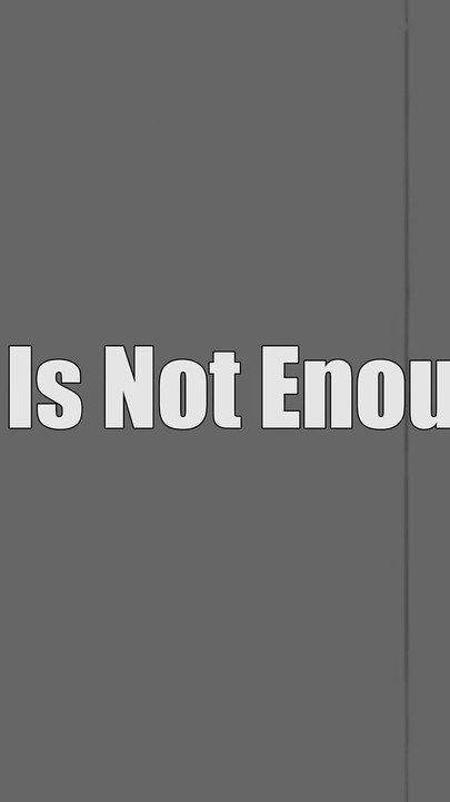 Một là không đủ