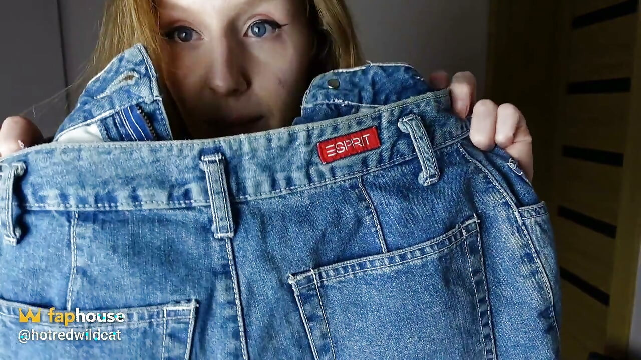 Kurze Shorts Versuchen Auf Haul