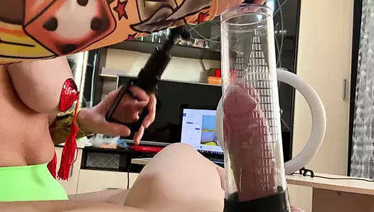 Femdom milking stepson cock orgasm control .