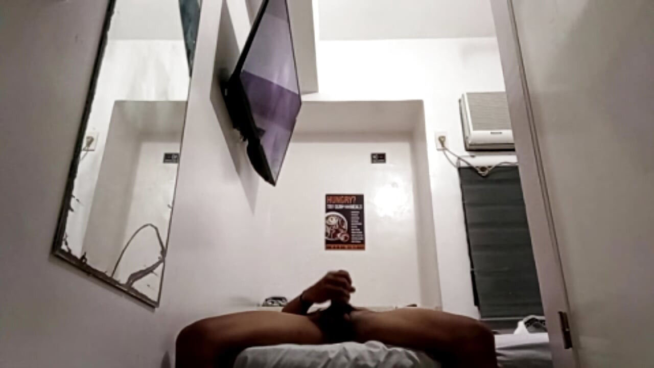 Filipino Twink Jerks His Throbbing Cock in Hotel 2
