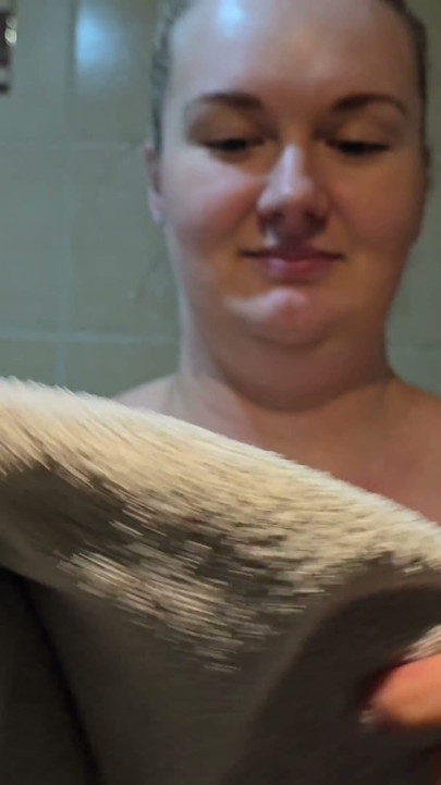 Wife's Quick Shower After Work