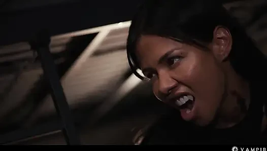 Ebony Vampire Seduces Female Mistress - Lesbian Hardcore Fantasy