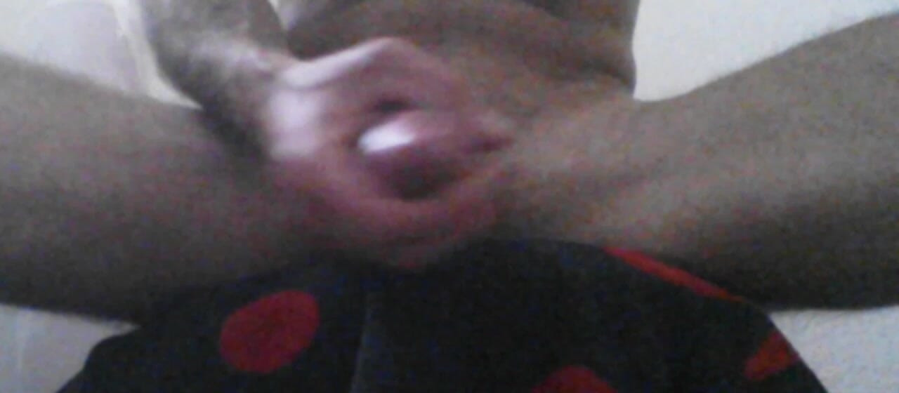 Stroking big cock