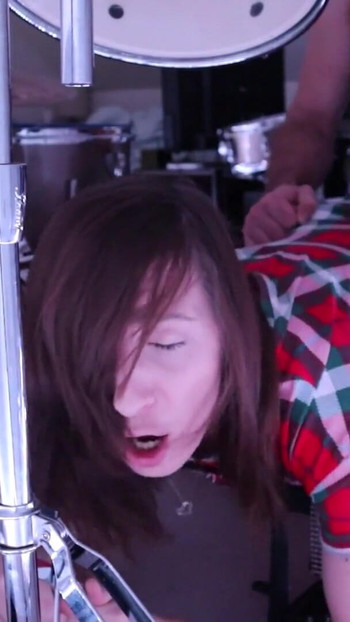 Emotional moment from "Stepmom gets stuck in drum set. Stepson leaves her creampied."