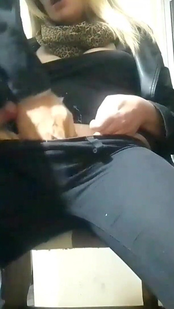 Thrilling moment from "Spycam hot blond jerks me of while finger fucking herself"
