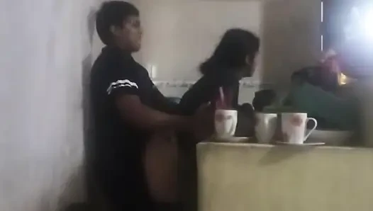 Maid Fucked in the Kitchen (my Wife Almost Found Us Out)