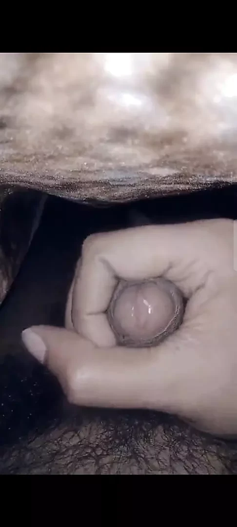 American daddy rubbing dick Cumshot in glass