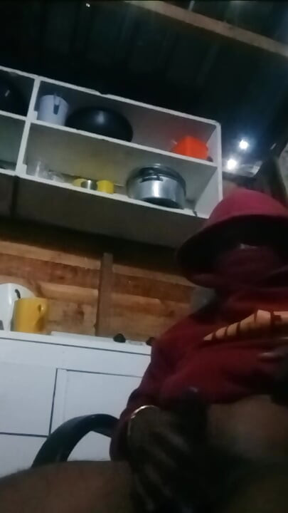 Kitchen masturbation