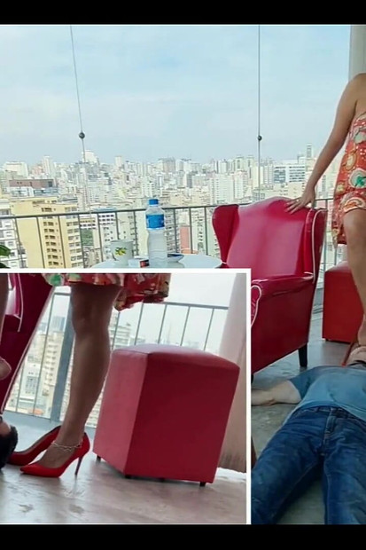 Tanrıça Kiffa sadist patron ep 2 - erkek savunma çalışanı seksi patrondan ayakla öğürüyor