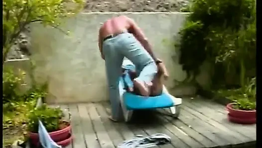 Gorgeous babe likes the feeling of a huge pole drilling her tight cunt