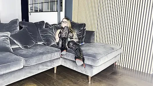 Sensual and Nasty Fuck on Sofa with Calvin.