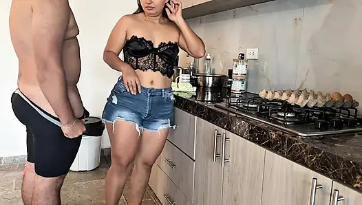 STEPMOM WANTS TO FUCK IN THE KITCHEN