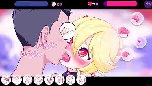 Hentai-spiel - Elfenmädchen flipper - sexy sukkubus mit einem schlanken körper in einer rohen, engen sex-session