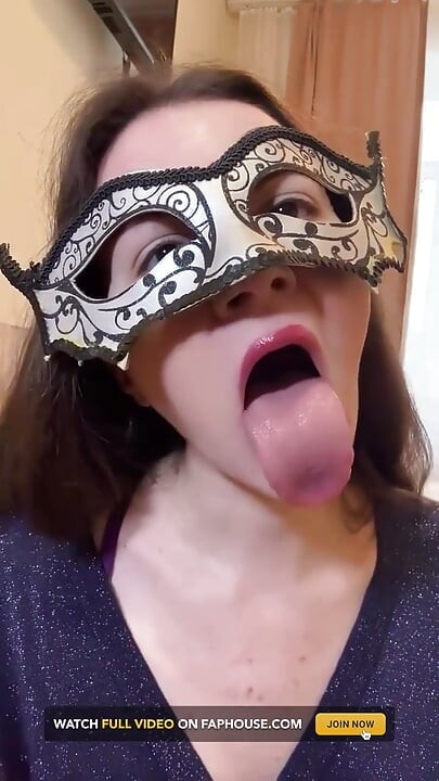 Russian Talkative Cutie in Stockings and Heels Dancing Striptease