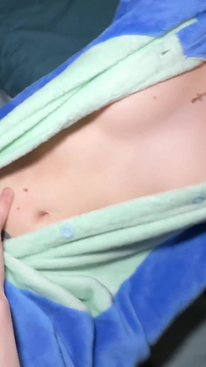 I Got Under the Blanket to My Stepfather Because of the Thunderstorm. My Stepfather Fucked Me Great